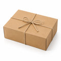 Scatola regalo 30 x 20 x 10 cm in cartone marrone con spago stile rustico